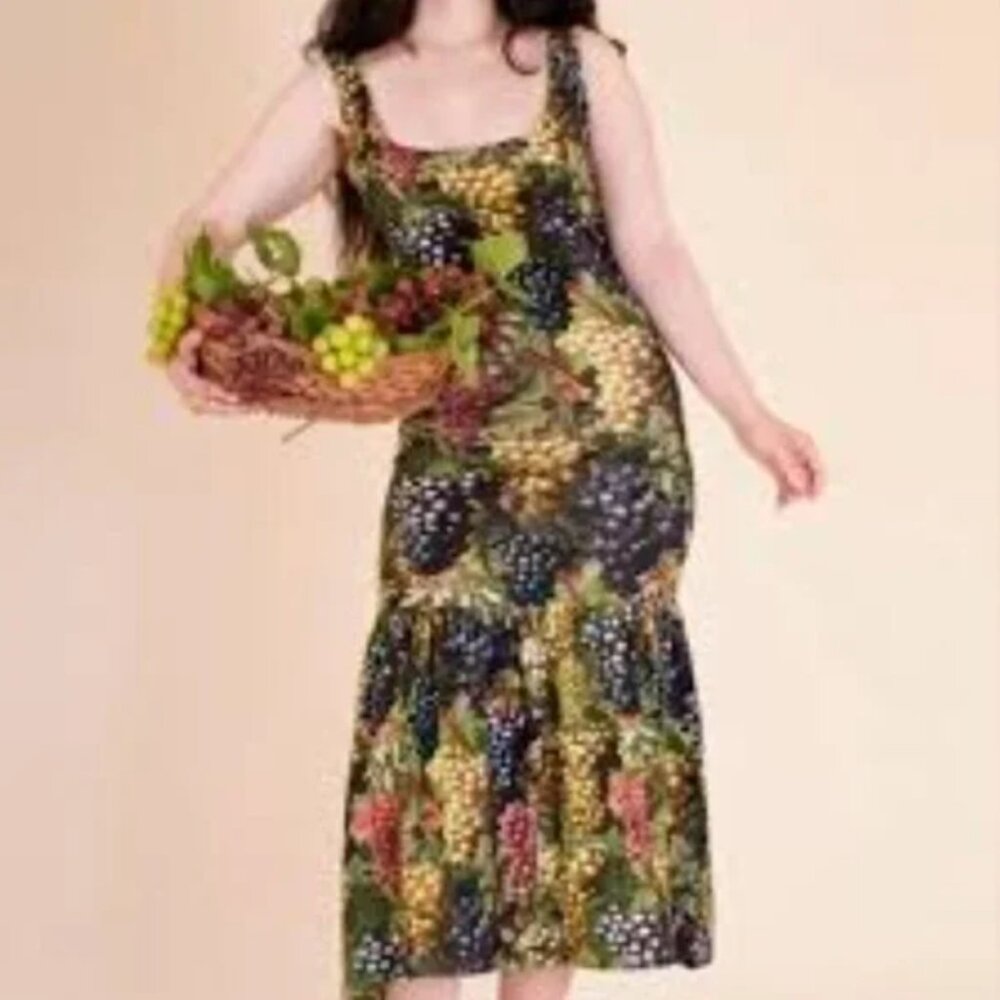 Samantha Pleet grape dress, size large (EUC)